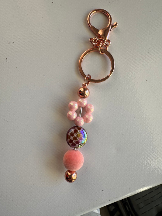 Rose Gold GG Key Chain