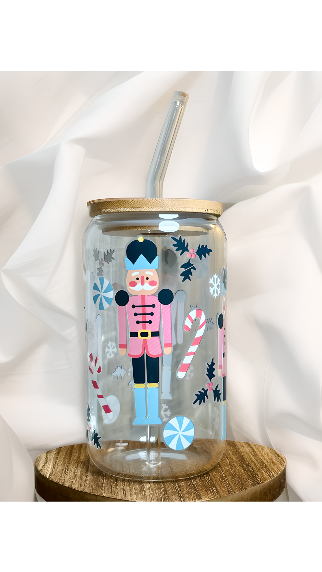 Nutcracker Glass Cup